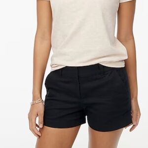 J.Crew Factory 3.5" Classic Chino Shorts - Size 0 - Black